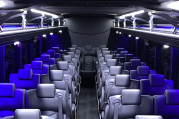 Lake Elsinore Charter Bus Interior